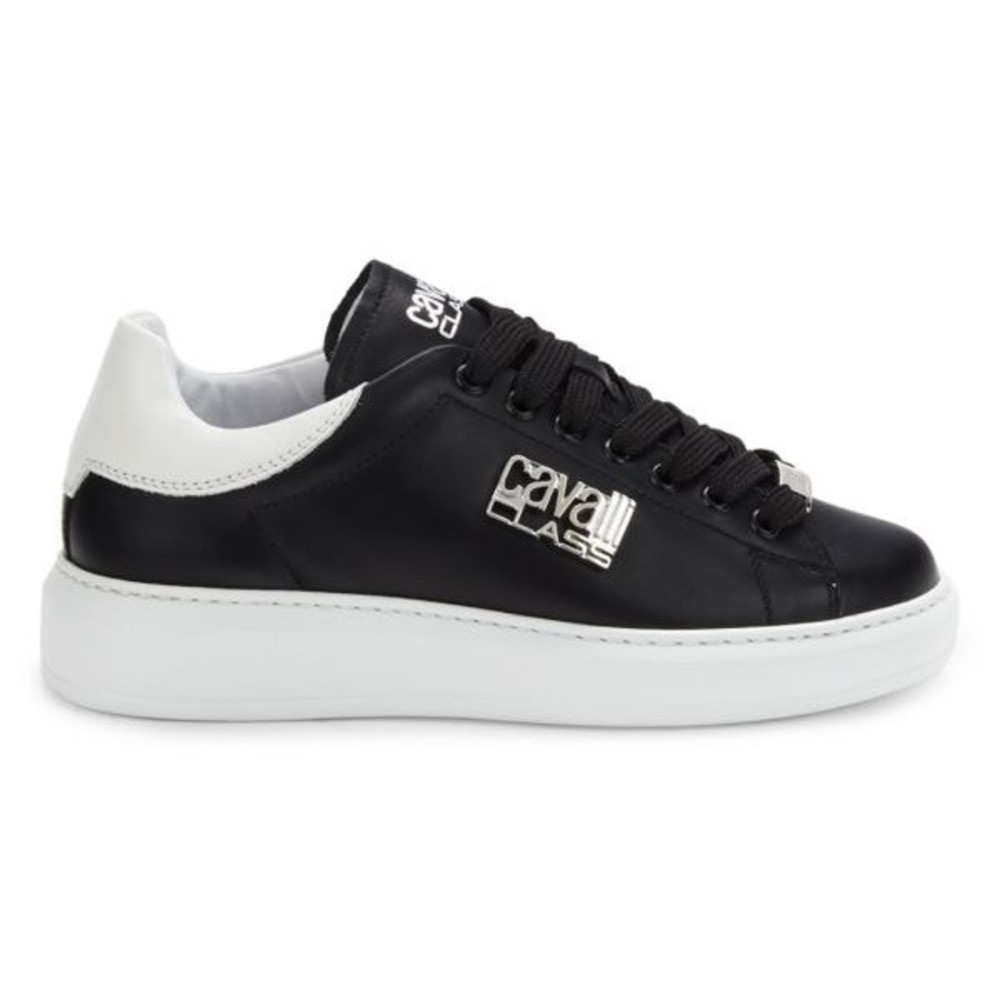 CAVALLI class by Robert CAVALLI Leather Low Top Sneakers NWOB